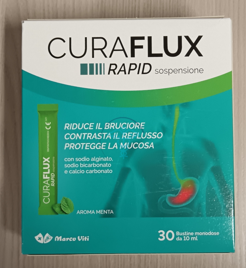 Marco Viti Farmaceutici Curaflux Rapid Sosp 30bust per trattamento del reflusso