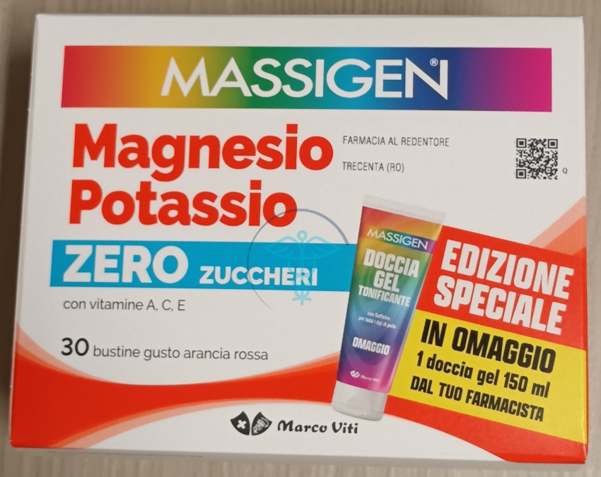 Massigen Magnesio Potassio zero zuccheri 30 buste